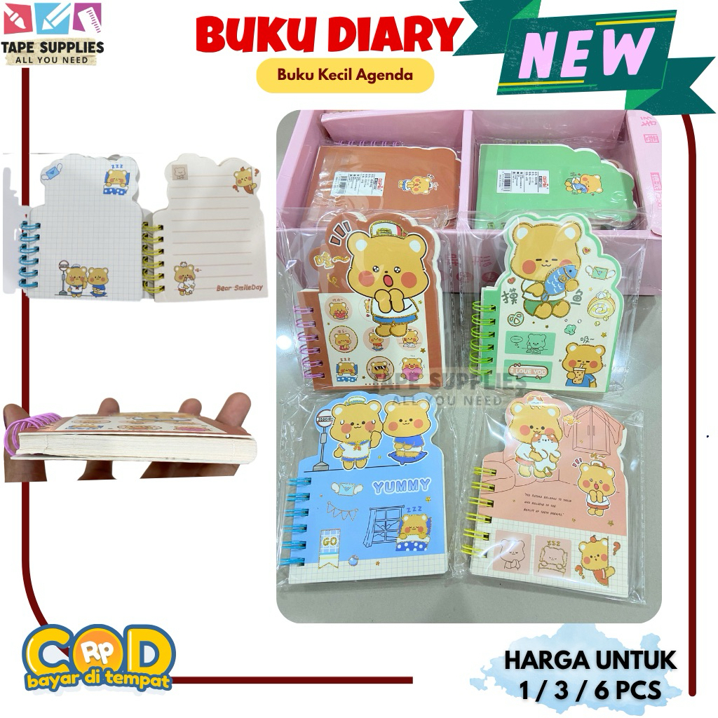 

Buku Pocket Notebook Mini Notepad BUKU SAKU Ring DIARY KECIL ANAK - Buku Catatan Lucu