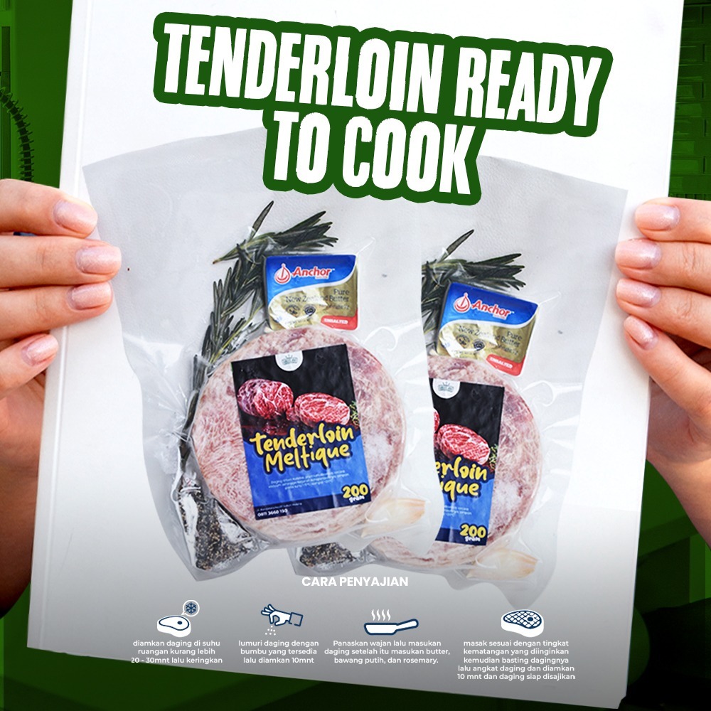

Daging Sapi Tenderloin Meltique Ready To Cook 200 Gram