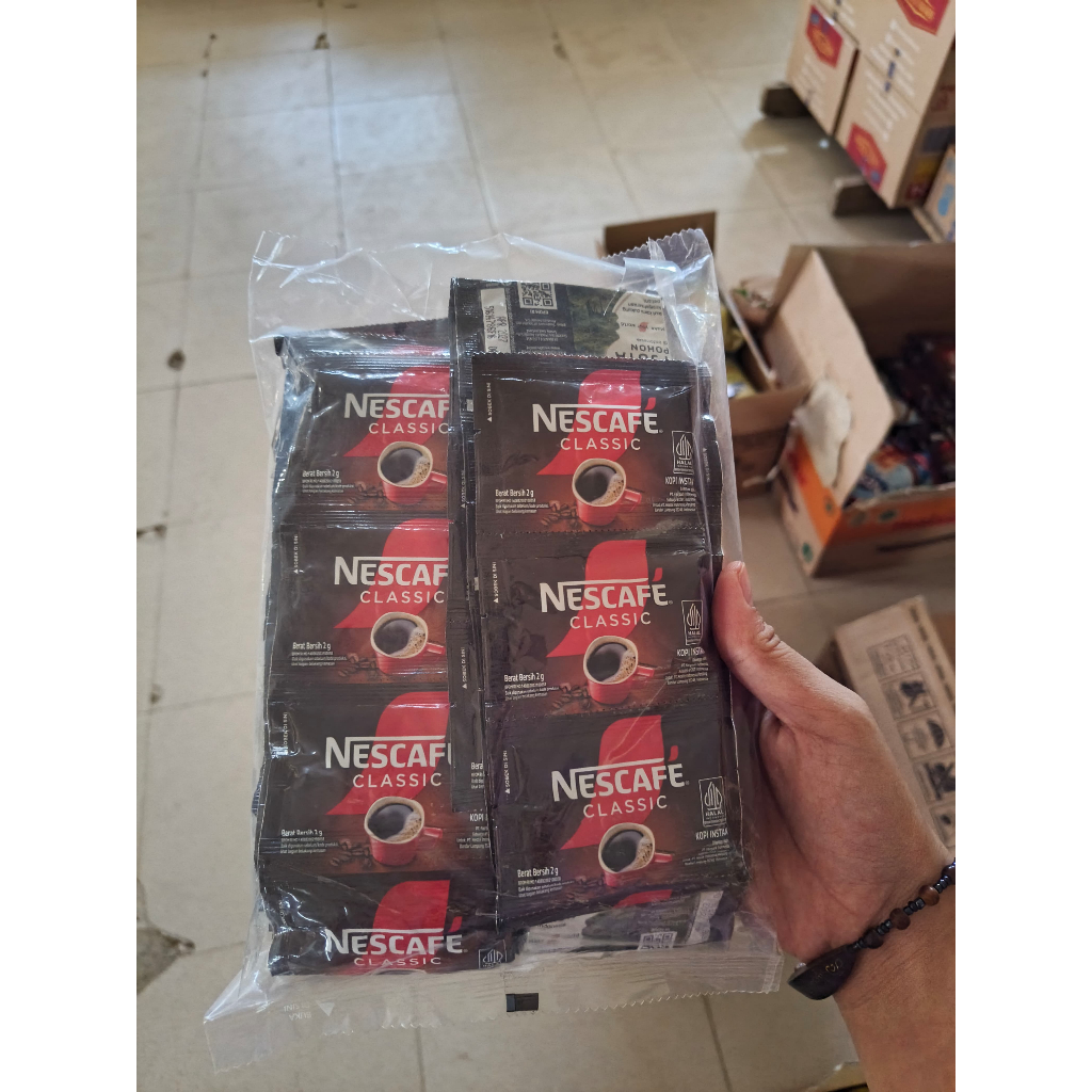 

NESCAFÉ Classic Kopi Instan Sachet 3gr – Rasa Klasik Mantap | 10 Sachet
