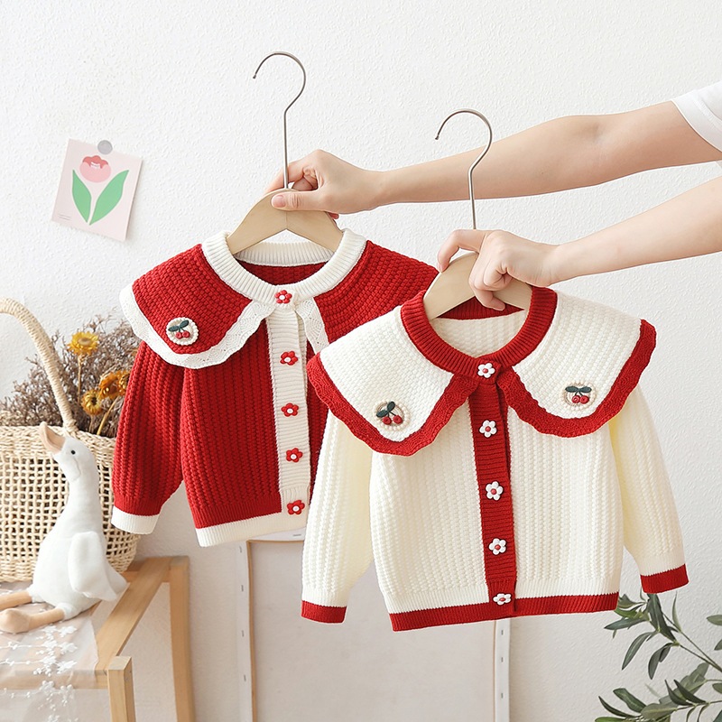Kardigan Cardigan Anak Perempuan Impor / Sweater Outer Anak Cewek Halus Tebal  / Baju Rajut Anak Per