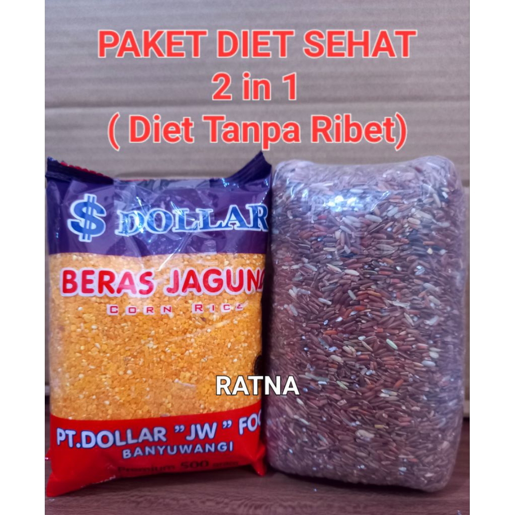 

(2KG) Paket Murah Beras Sehat 2in1 /Diet Tanpa Ribet / Beras Diet Favorit (1KG BERAS MERAH + 1 KG BERAS JAGUNG DOLLAR)