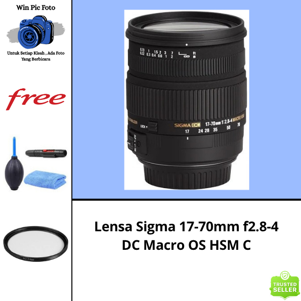 Lensa Sigma 17-70mm f2.8-4 DC Macro OS HSM | C / Lens Canon EF / Lens Nikon F-Mount / Lens Sigma SA 