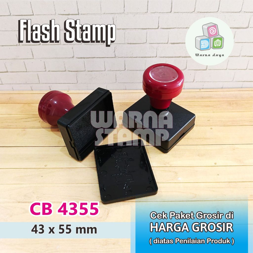 

Gagang Stempel Flash 4355 mm PAKET 1 - 20 BIJI / Gagang Stamp Flash Persegi Panjang / Hanya Gagang Saja