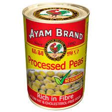 

[oddsolshop] pekanbaru/Ayam Brand Processed Peas 425GR / Kacang Kaleng