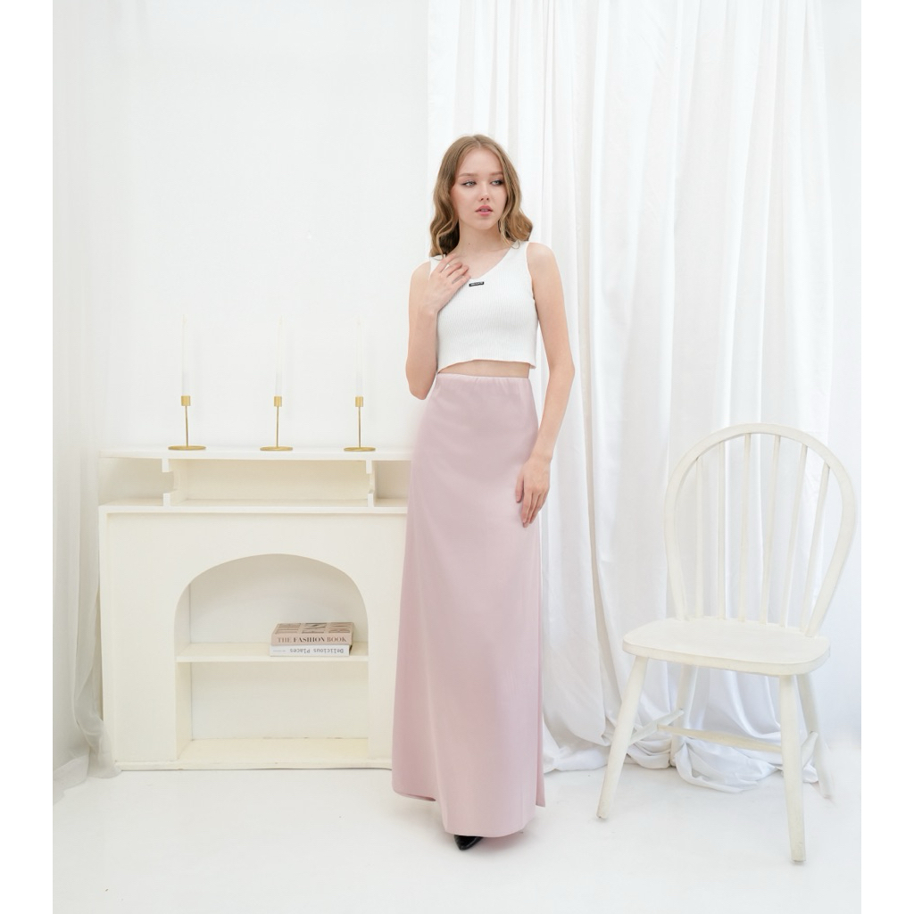 Hopeiswear - EunJin Skirt Silk Premium || Long Skirt || Midi Skirt |