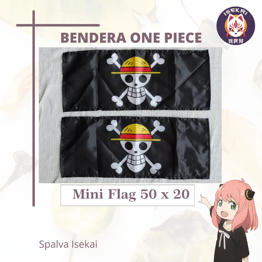 Bendera Mini Flag MUGIWARA PIRATE  Bendera Kecil ONE PIECE