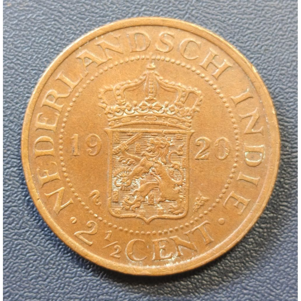 Koin Kuno 2½ Nederland Indie Tahun 1920