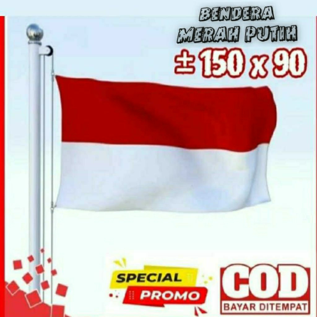 BENDERA MERAH PUTIH KAIN PELES