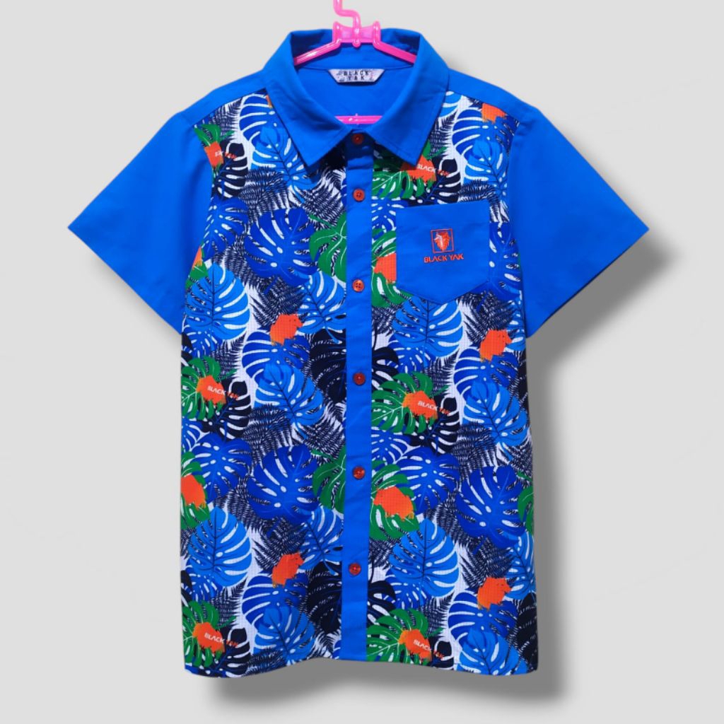 kemeja anak cowok black yak kids original