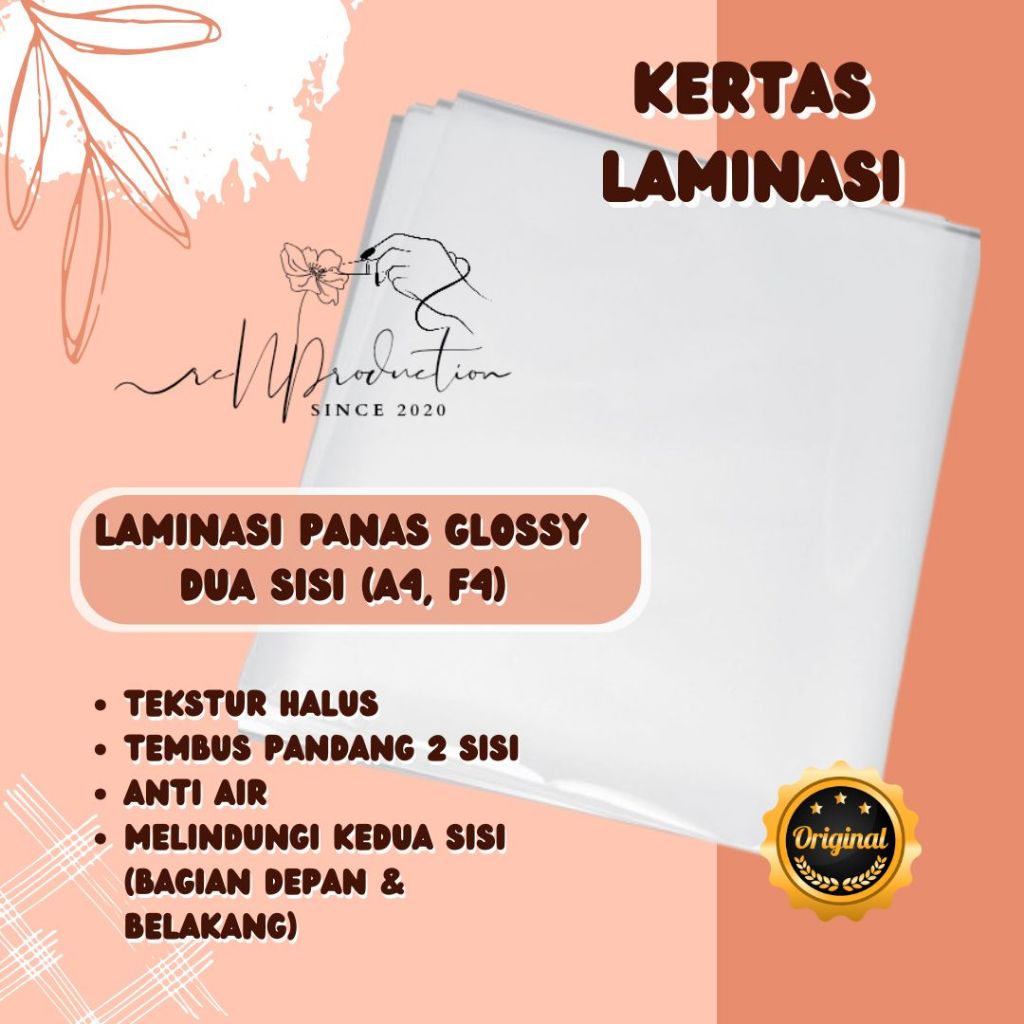 

Plastik Laminasi / Laminating Panas 2 Sisi Glosy