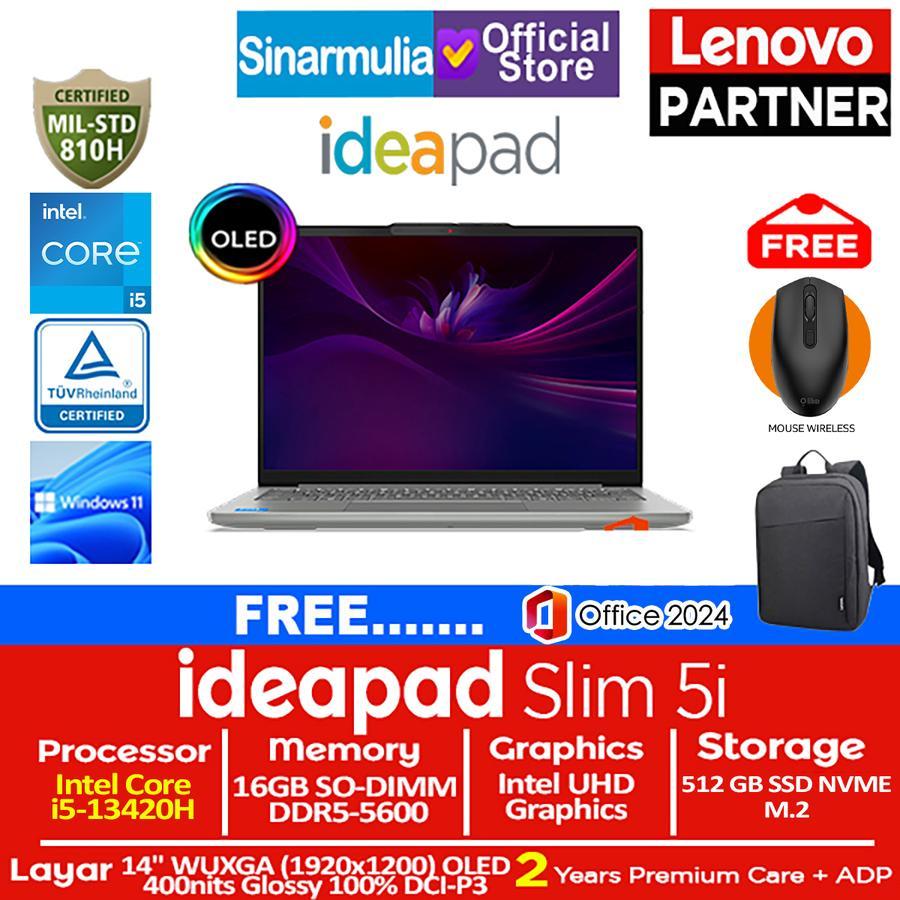 Lenovo Ideapad Slim 5i i5-13420H 512GB SSD 16GB WUXGA OLED Win11+OHS