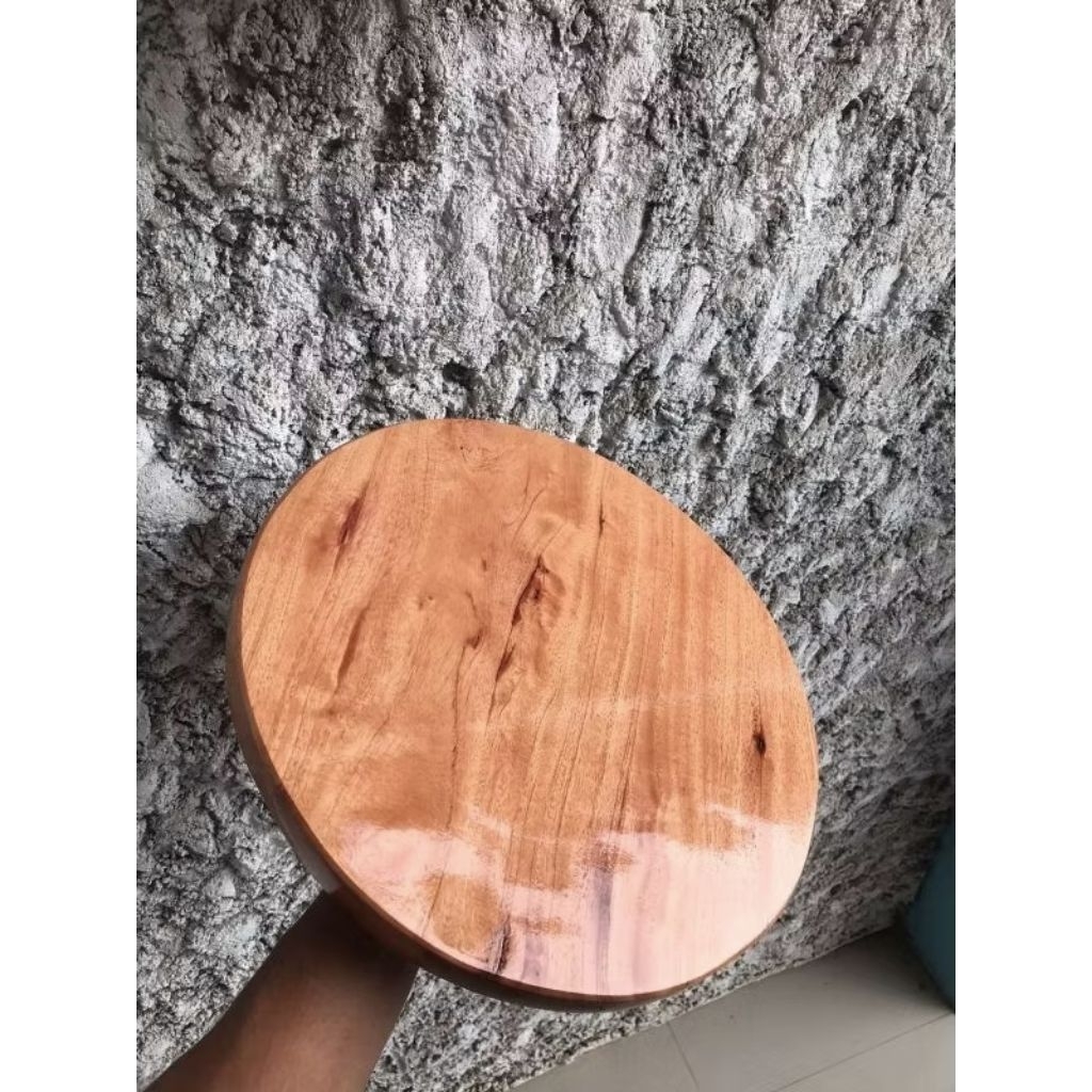 dudukan kayu kursi tong (DIAMETER 40 CM)