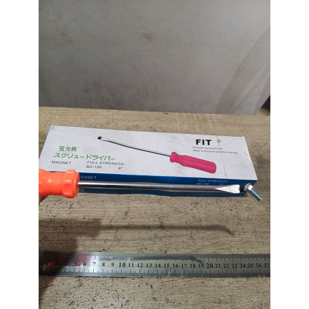 Obeng Ketok 6&quot; Plat ( - ) / Obeng Ketok Min