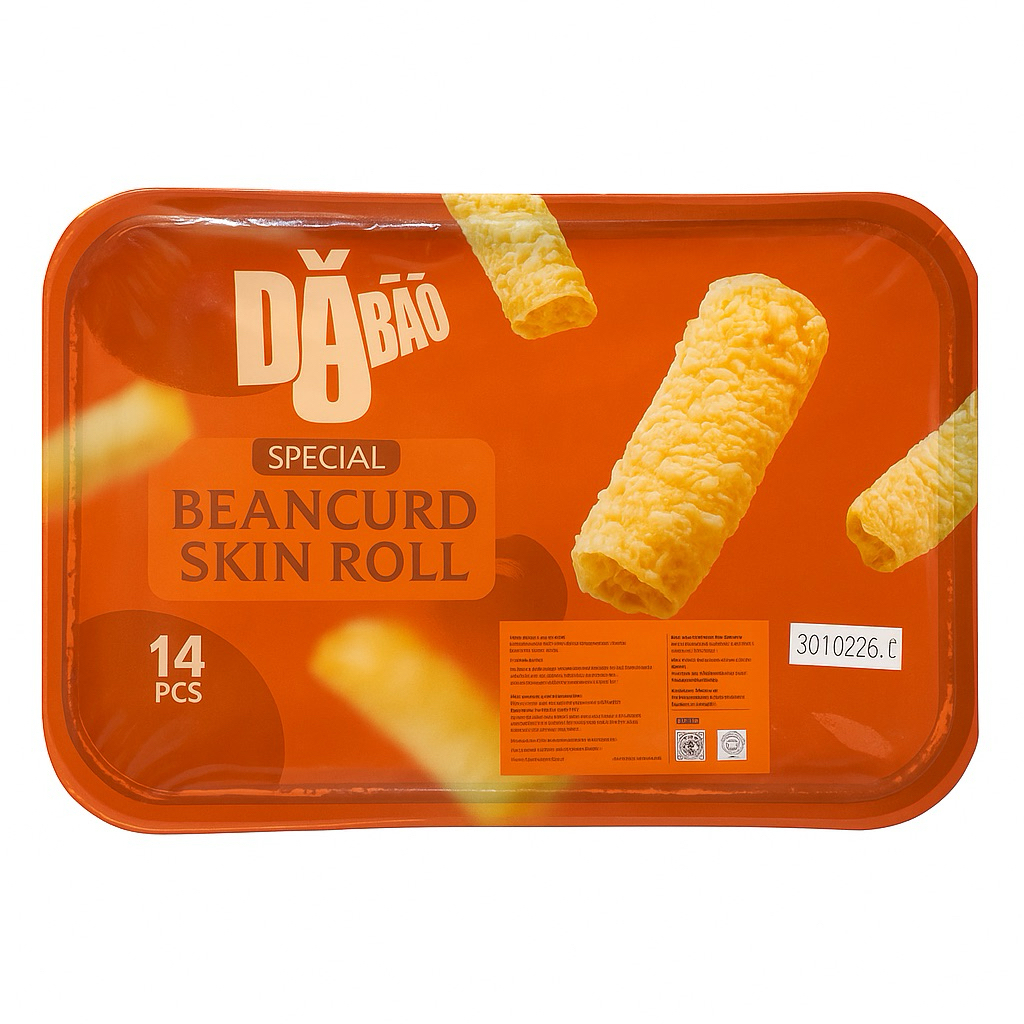 

DABAO Beancurd Fried Tofu Skin Roll 14 pcs – Kulit Tahu Gulung Halal
