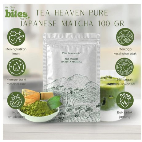 

Pure Matcha Powder 100gr Tea Heaven Pure Japanese Matcha Bubuk Matcha Jepang Matcha Murni Tanpa Gula