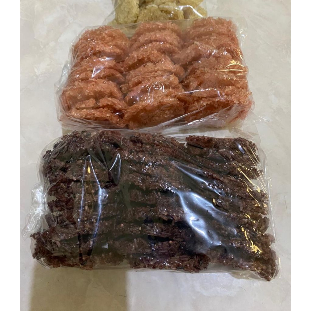 

Rengginang Mentah Ketan Hitam Putih Rangginang Rasa Original Terasi Mini Besar