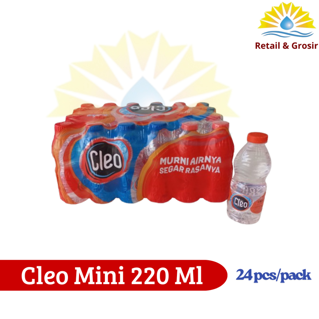 

CLEO Air Mineral Botol Mini 220ML Isi 24 PCS