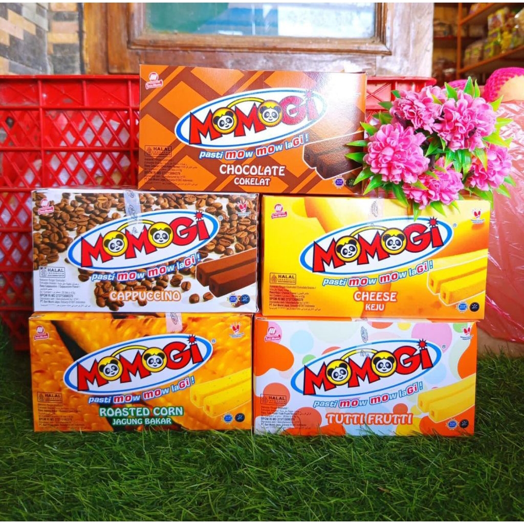 

MOMOGI | ALL VARIAN | kemasan 140 gr | Camilan atau snack gurih rentab renyah dan manis.