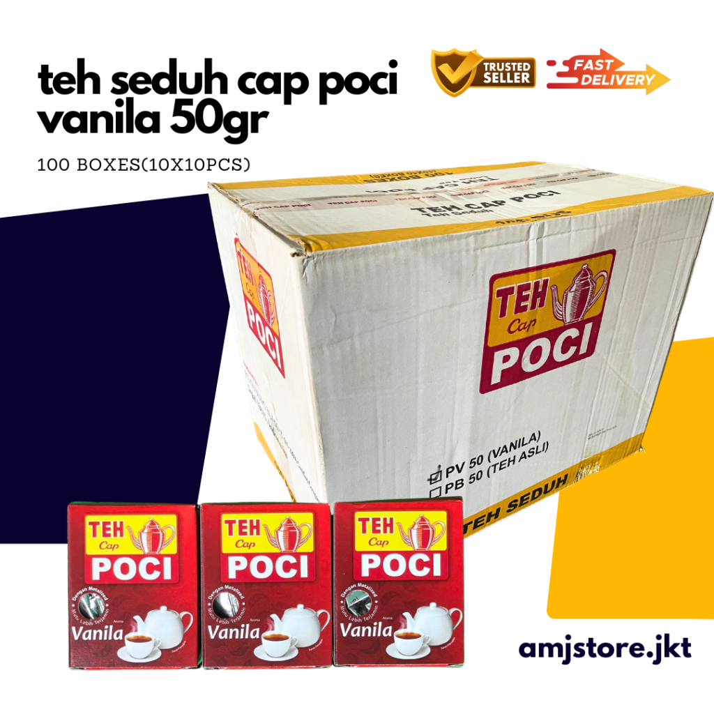 

TEH Cap POCI Vanila 10x10pcsx50gr - Dus