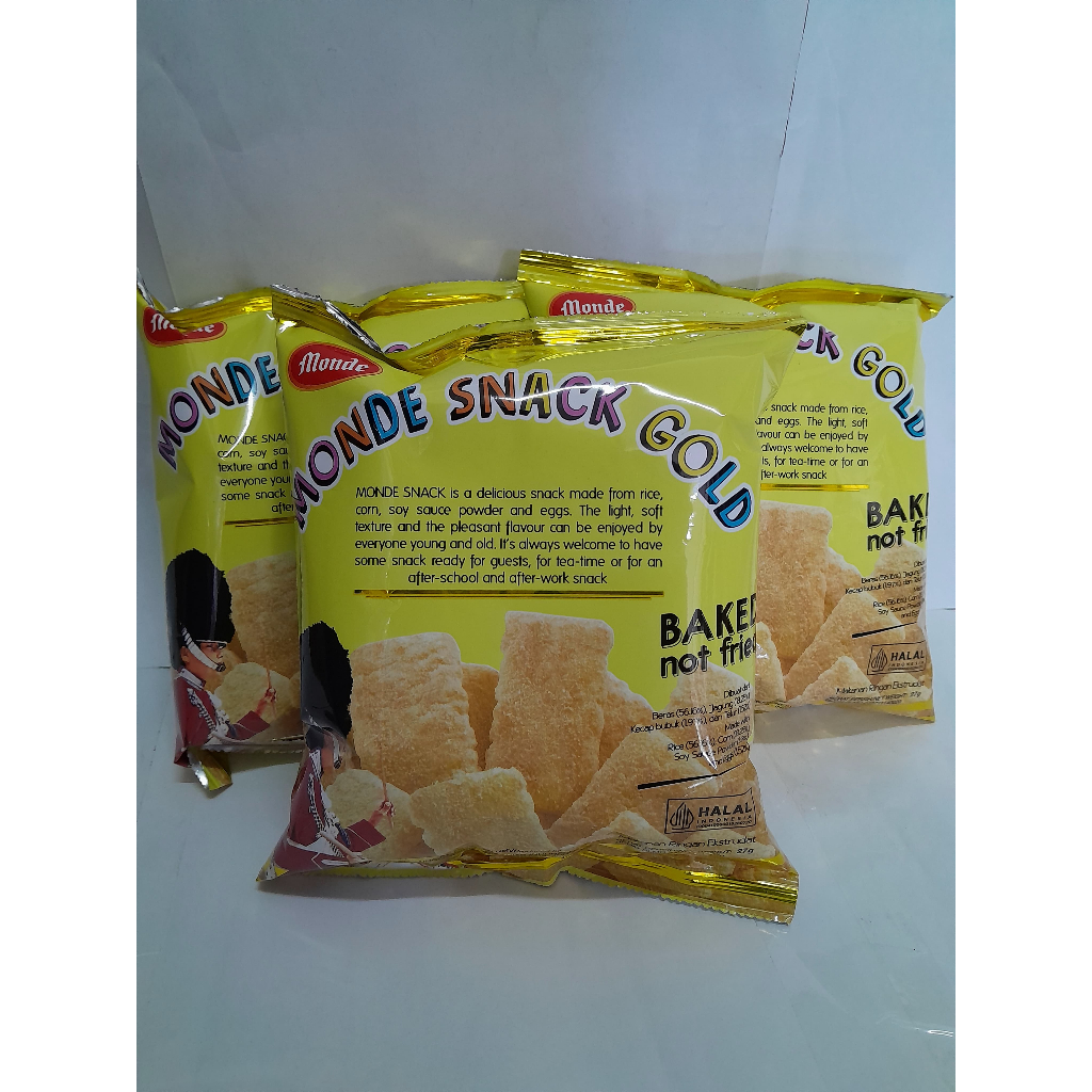 

[ PAKET ISI 10 ] Monde Serena Snack gold 30gr