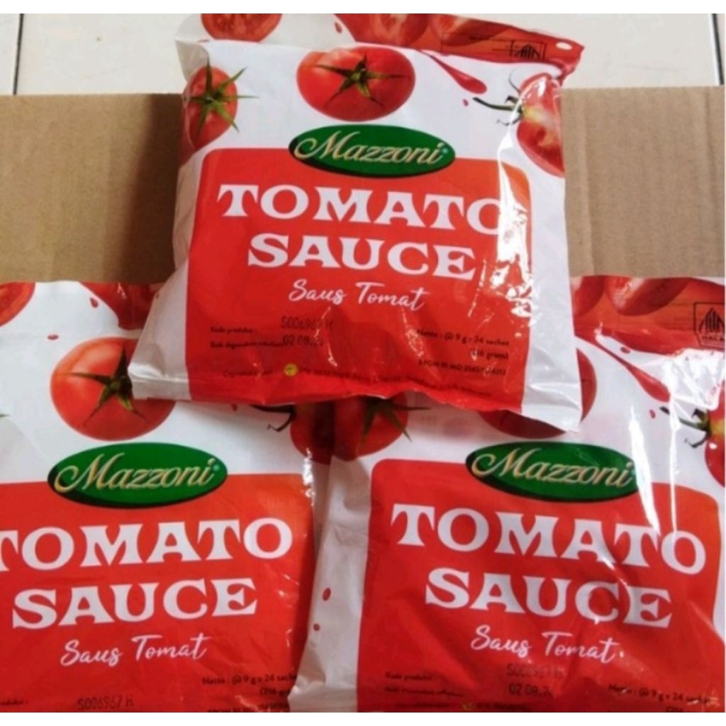 

1 pak Mazzoni Saus tomat sachet 8 gram isi 24 pcs