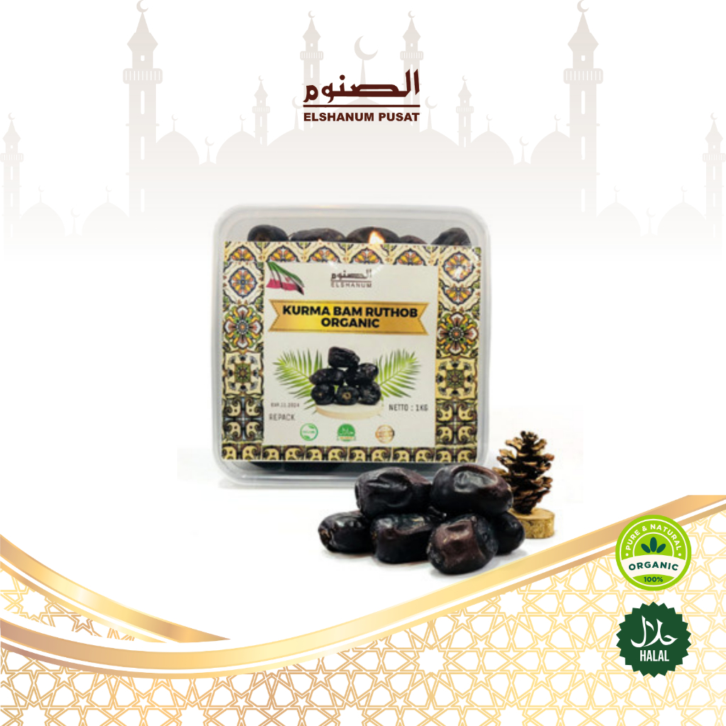

Kurma Bam Ruthob Organik 1Kg / Premium Quality / 100% Organik / Elshanum