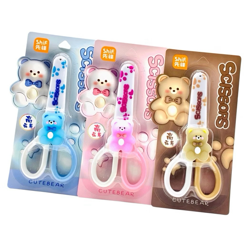 

GUNTING ANAK + TUTUP BEAR (POUCH PVC)/ SCISSORS FANCY / GUNTING MINI KARAKTER