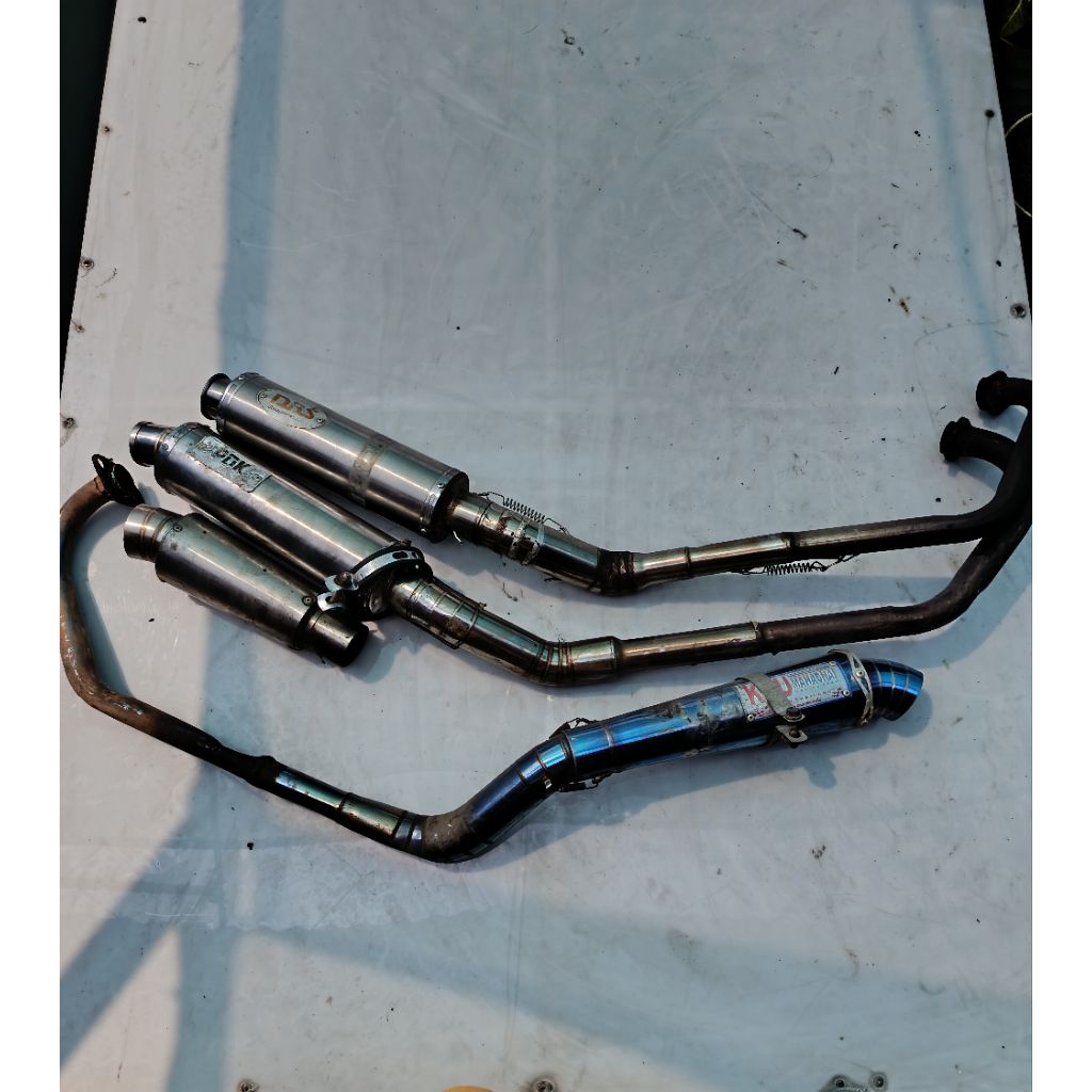 Knalpot KOU Bluemoond kiri original SGP lepasan motor