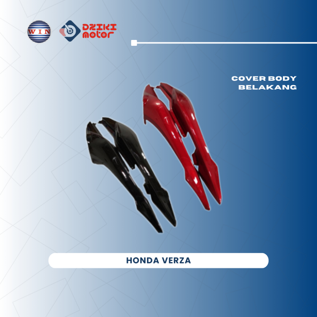 Cover Body Belakang Honda Verza Hitam Merah Maroon Merek WIN