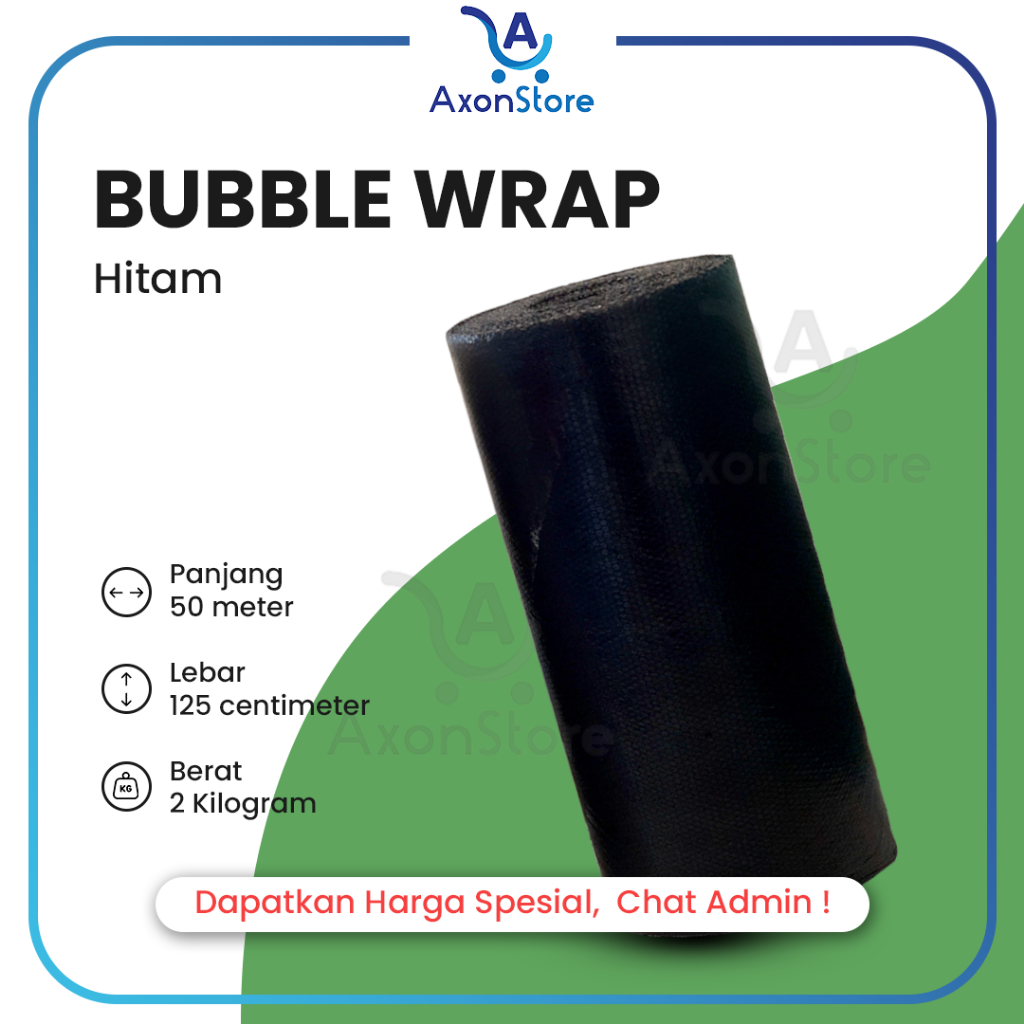 

Bubble ECO HITAM 125cm X 50m Bubble Tipis Murah