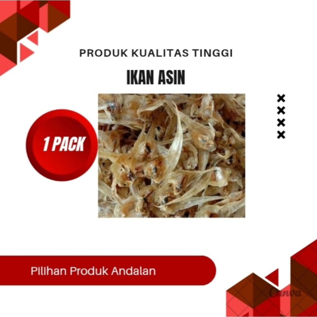 

1 PACK, IKAN ASIN KECIL, IKAN ASIN BULU AYAM