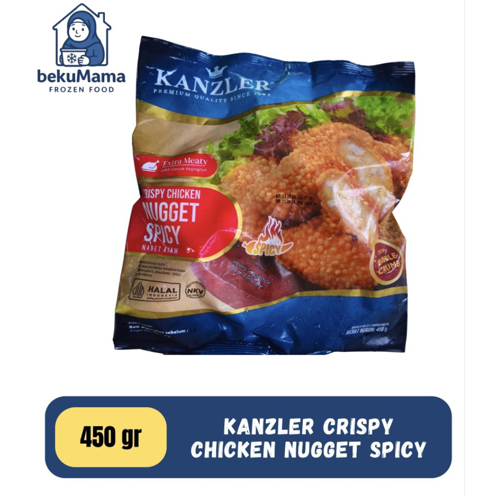 

Kanzler Crispy Chicken Nugget SPICY 450gr