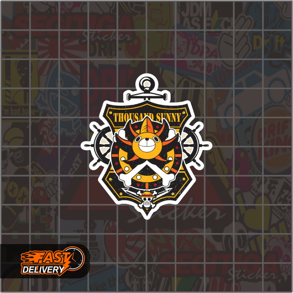 

Sticker Thousand Sunny Ukuran 4.5 x 5 Cm