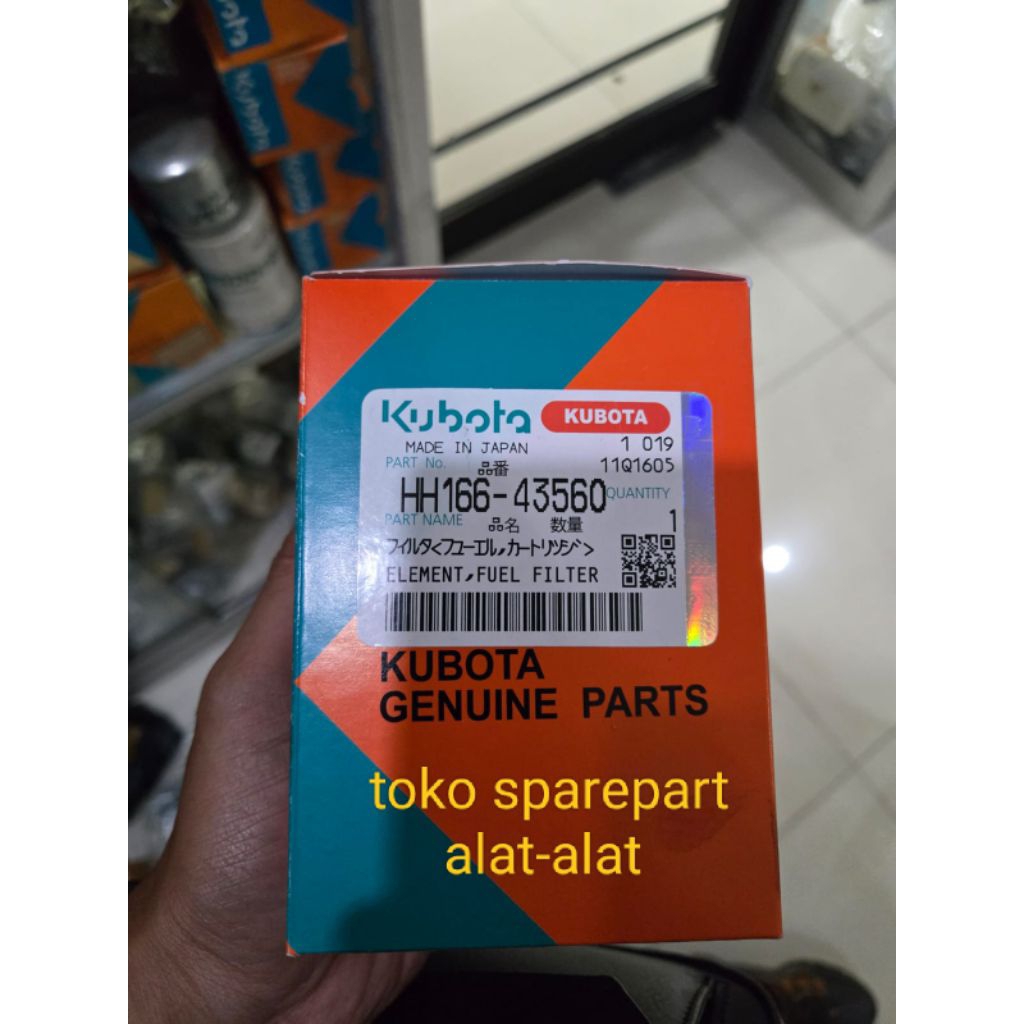 HH166-43560 Fuel Filter Sparepart Kubota