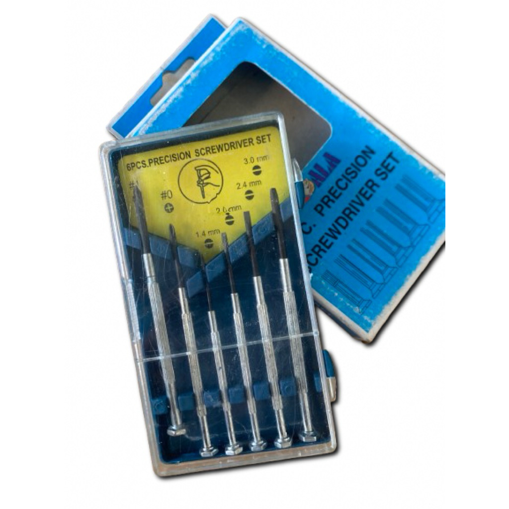 Obeng Jam Set 6Pcs / Obeng Set HP / Obeng Kecil