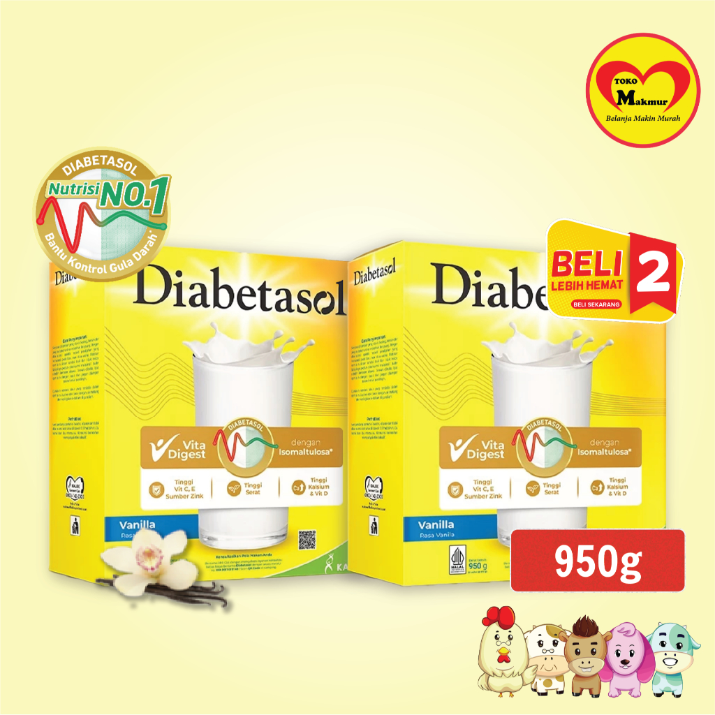 

Diabetasol Coklat - Vanila 950gr / Toko Makmur Live