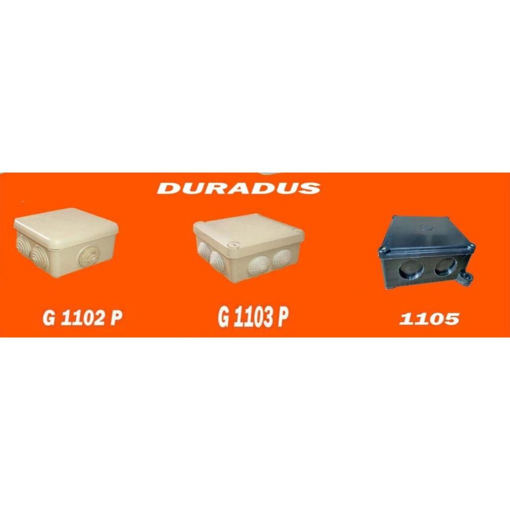 Duradus Junction Box CCTV Hiro Putih/Hitam Waterproof