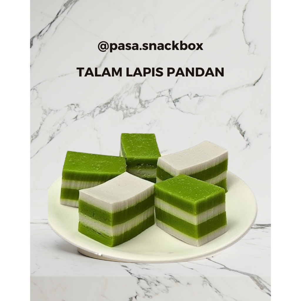 Kue Talam Lapis Pandan - Kue traditional Jajanan Pasar