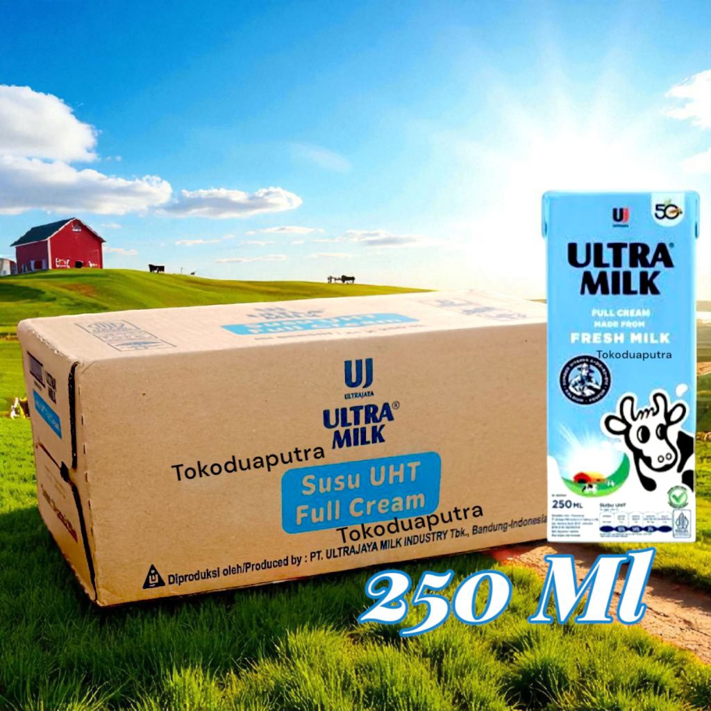 

Susu Ultra Milk UHT Full Cream 250 ML X 24 PSC ( 1 karton)