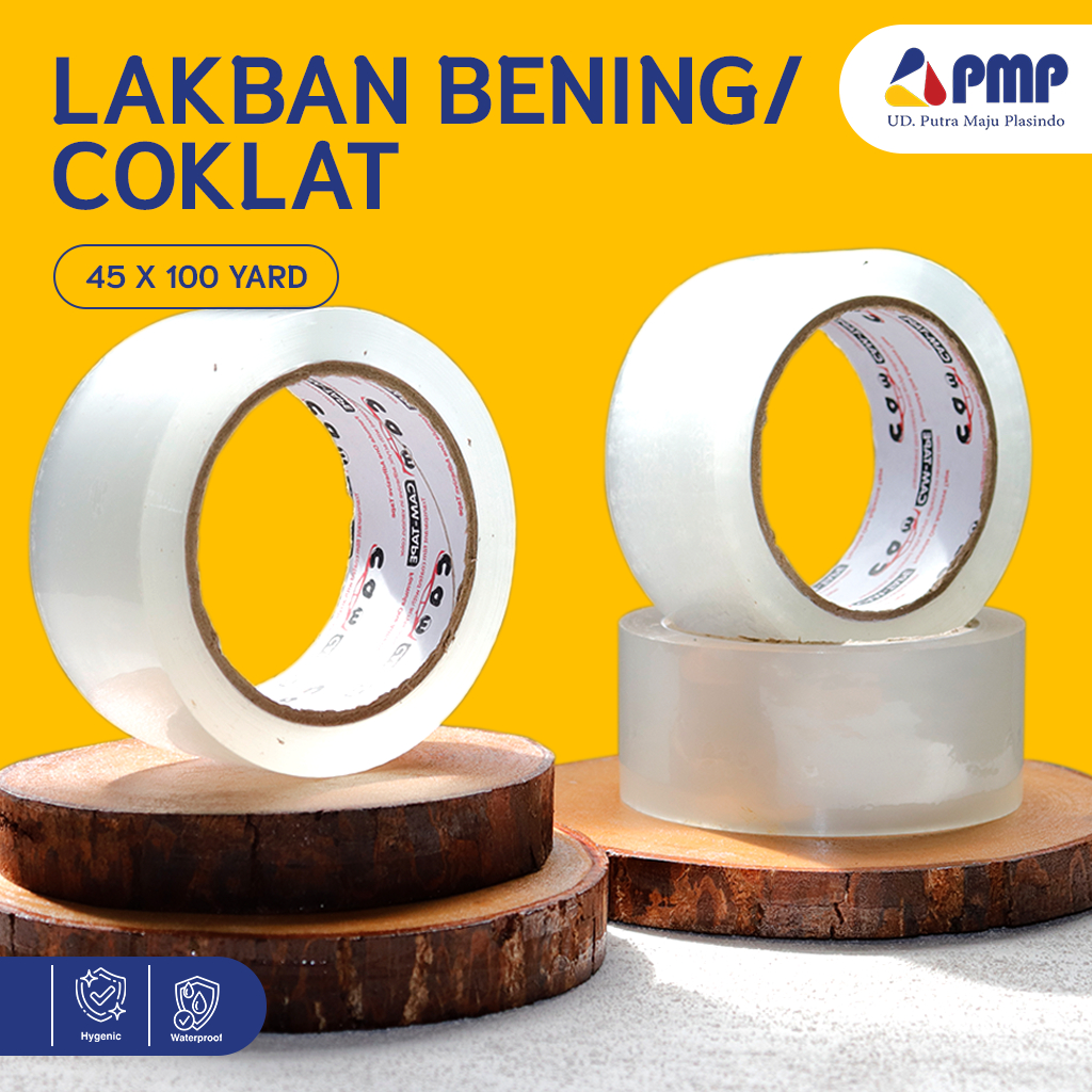 

Lakban Bening OPP Tape 45x100 Yard Inch Premium Murah - Isolasi Solatip Packing High Quality
