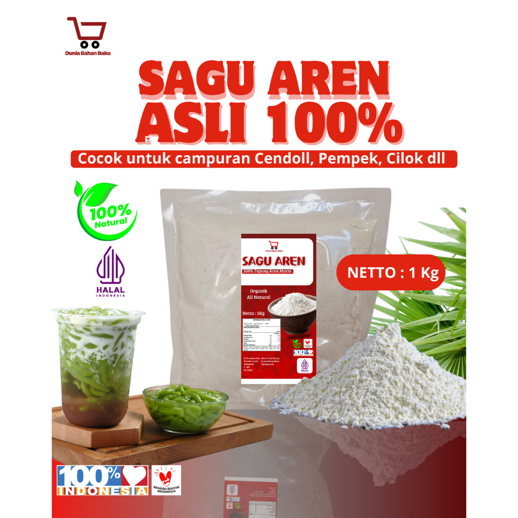 

SAGU AREN 1 Kg PUTIH MURNI Dunia Bahan Baku