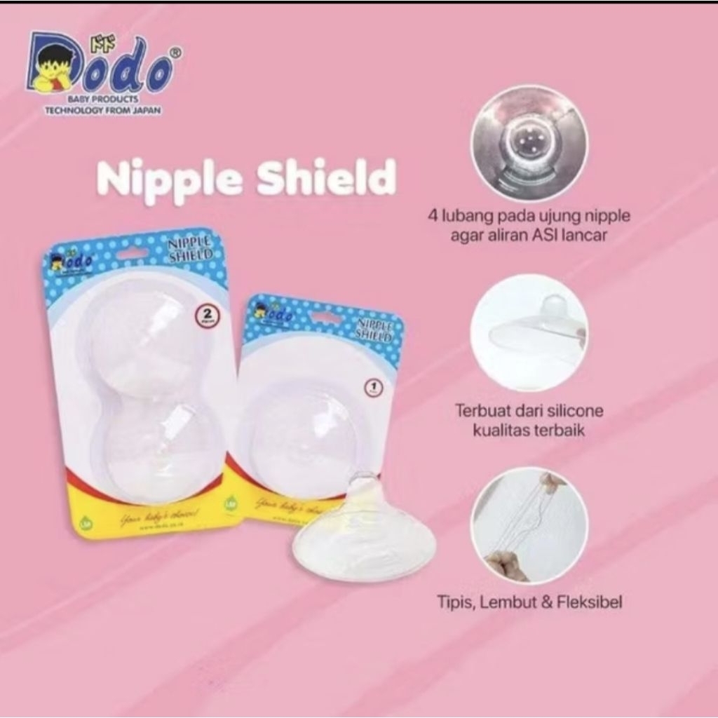Dodo Nipple Shield (Penyambung Puting/ Puting Sambung)