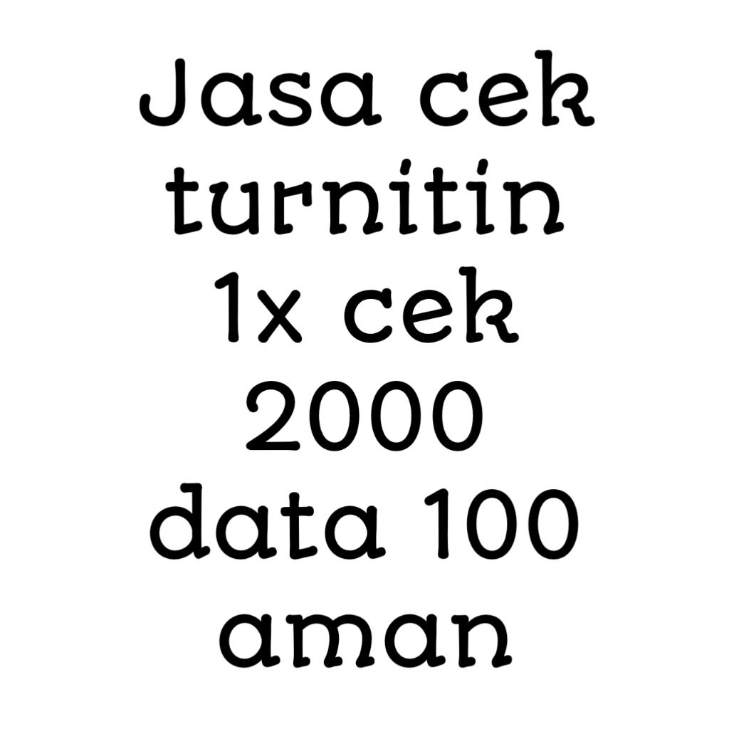 jasa cek plagiat (skripsi, tesis, jurnal,dll)