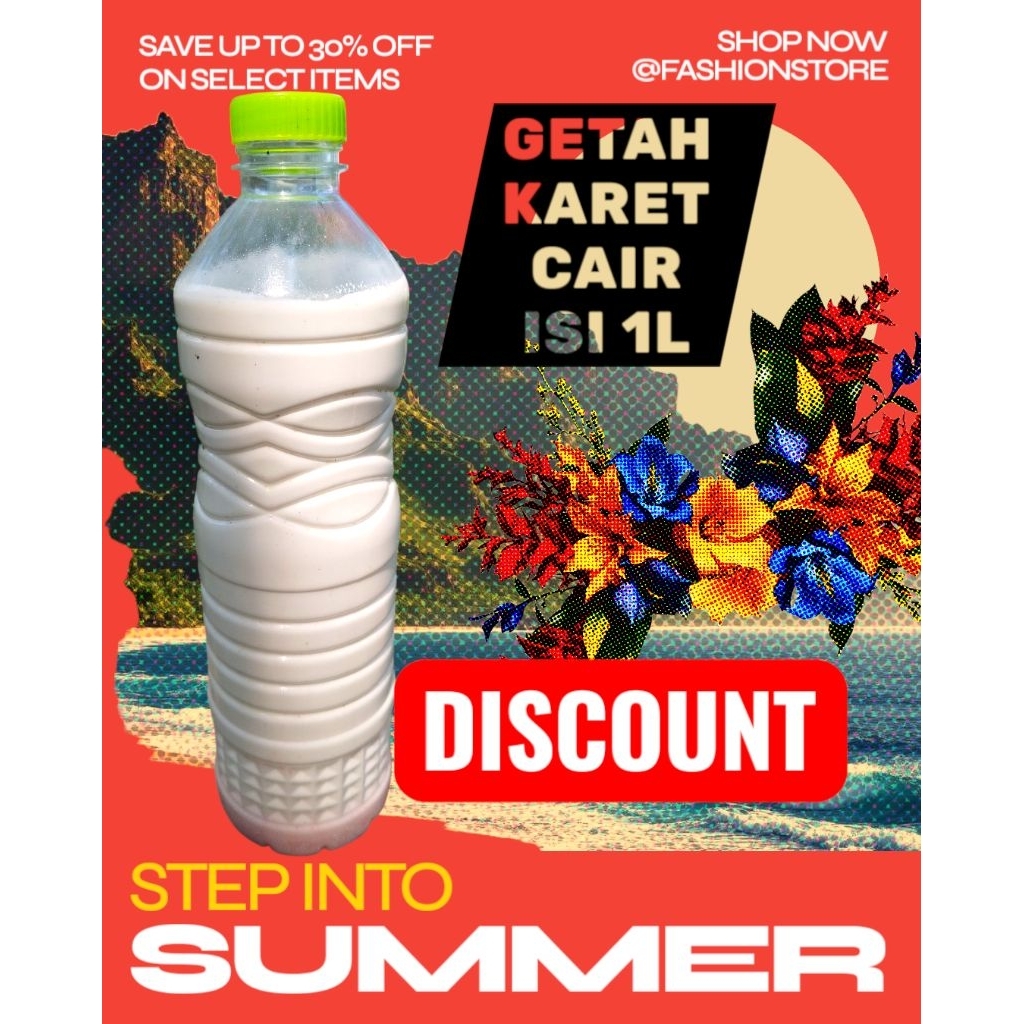 Getah Karet/Latex Cair /Pulut Burung/Perekat Busa Kasur (COD) isi 1Liter