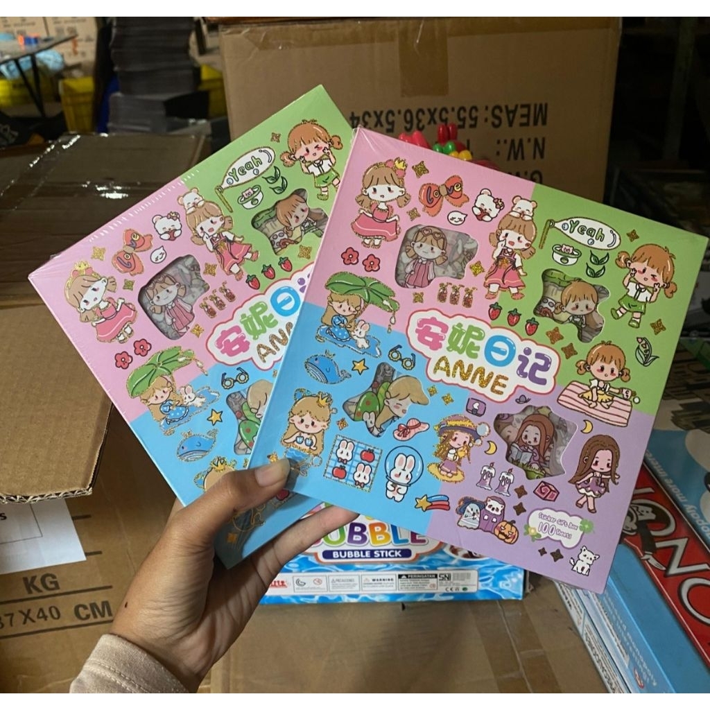 

Stiker Karakter Lucu ANNE Isi 100 Lembar Waterproof