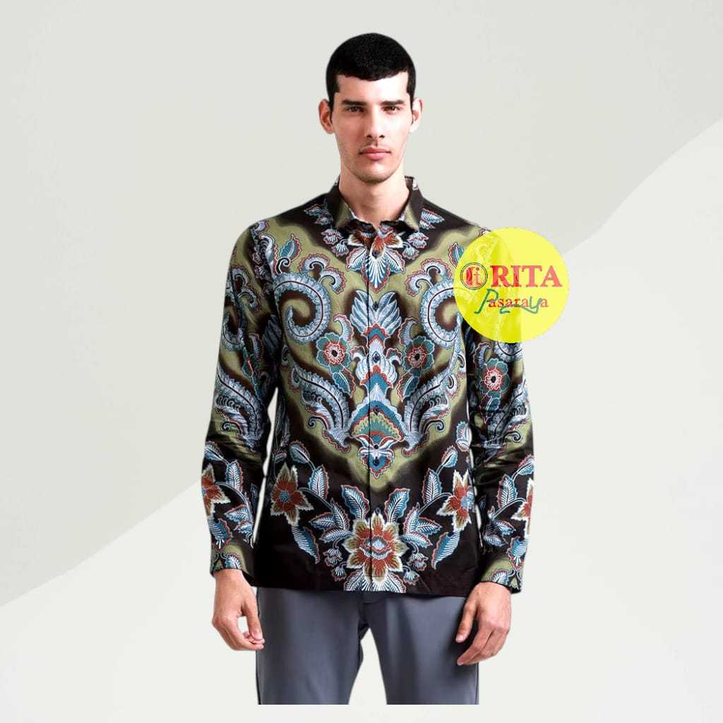 Manzone Kemeja Batik Lengan Panjang