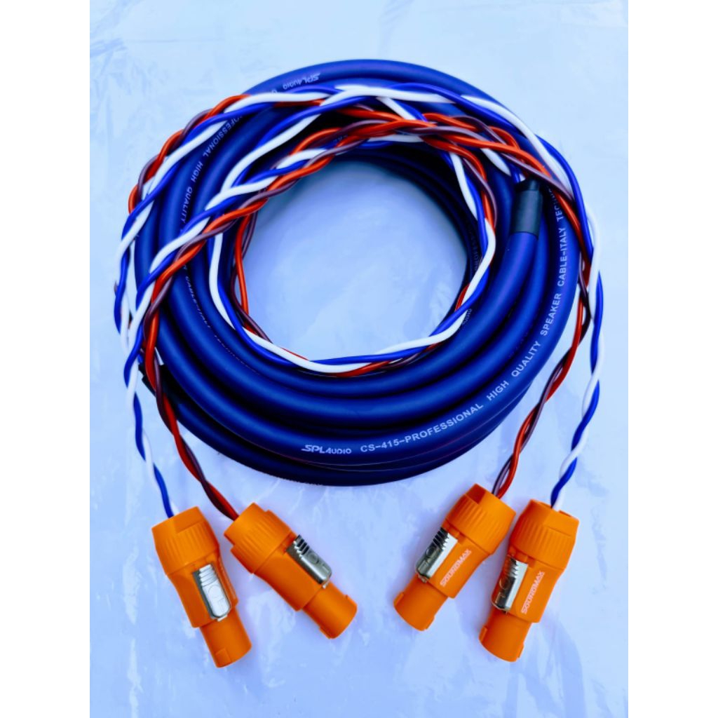 SPL Audio KABEL  SPEAKER CS-415 BIRU LENGKAP  SPIKON SOUNDMAX