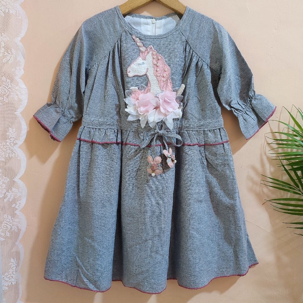 DONITA Size 10 Dress Anak Perempuan Matahari Bahan Katun Donitakids Casual