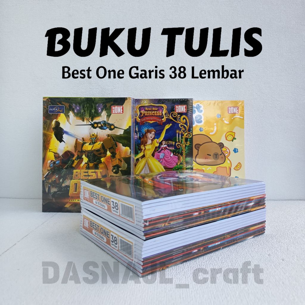 

( 1 pack / 10 pcs ) Buku Tulis Best One 38 Lembar Buku Best One 38 Lembar Buku Tulis Garis