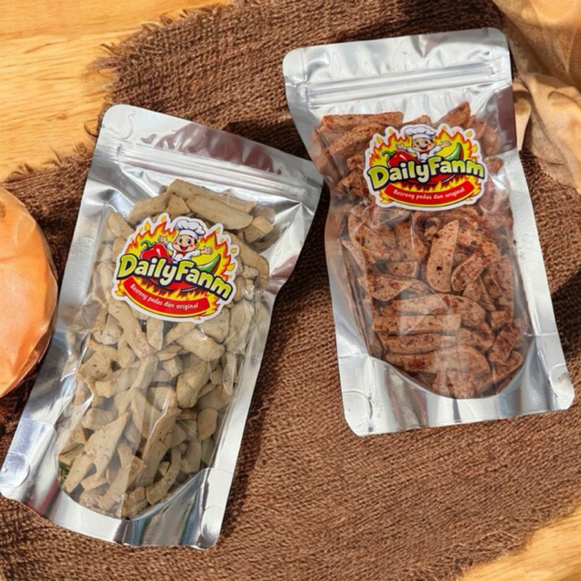 

Basreng pedas dan original kemasan 200 gram dailyfanm